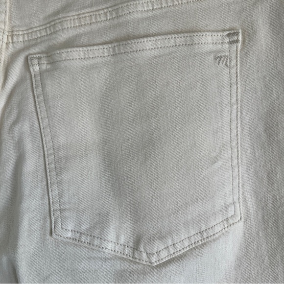 MADEWELL THE PERFECT VINTAGE FLARE CROP JEAN Cream Denim Size 32 FLAW - Picture 6 of 12